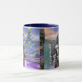 未来から姿を消したサイボーグの大晦日 マグカップ (中央)