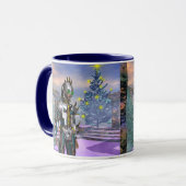 未来から姿を消したサイボーグの大晦日 マグカップ (正面左)