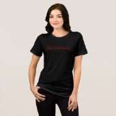 未来なし(赤) トライブレンドTシャツ (正面全面)