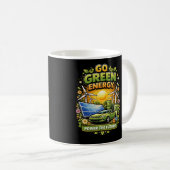 未来に力を コーヒーマグカップ (正面右)