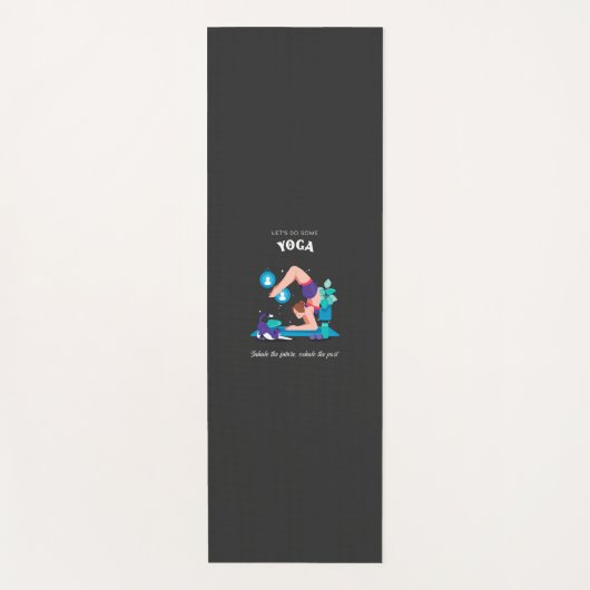 未来に向けてヨガを行い、Paを吐こう ヨガマット (正面)