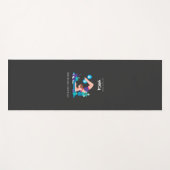 未来に向けてヨガを行い、Paを吐こう ヨガマット (正面(横))