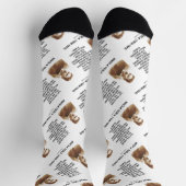 未来に真実を告げるNikola Tesla引用文 ソックス (上部)