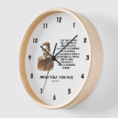 未来に真実を告げるNikola Tesla引用文 壁時計 (傾斜)