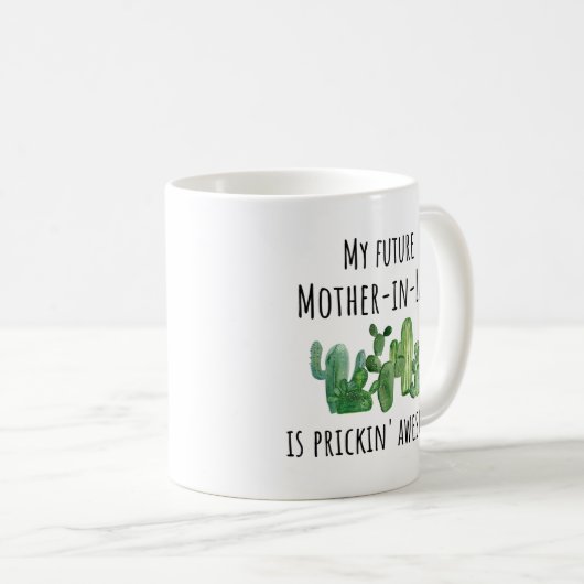 未来のおもしろい新しい母親が法の贈り物アイディアMug コーヒーマグカップ (正面右)