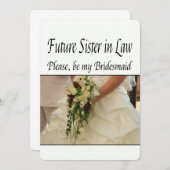 未来のお姉さんは花嫁の付き添いになって下さい 招待状 (正面/裏面)