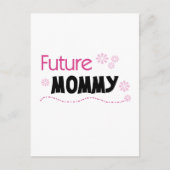 未来のお母さんのTシャツおよびギフト ポストカード (正面)