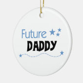 未来のお父さんのギフト セラミックオーナメント (左)