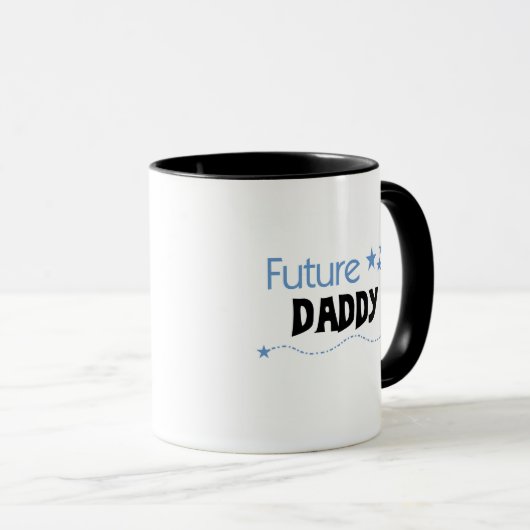 未来のお父さんのTシャツおよびギフト マグカップ (正面右)