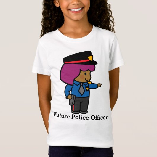 未来のかわいい女子警部 Tシャツ (正面)