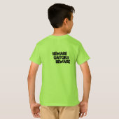 未来のわにレスリング選手はワイシャツをからかいます Tシャツ (裏面フル)