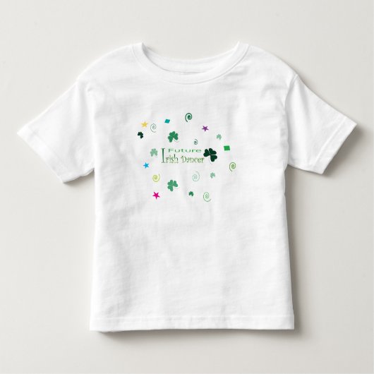 未来のアイリッシュダンサーシャツ トドラーTシャツ (正面)