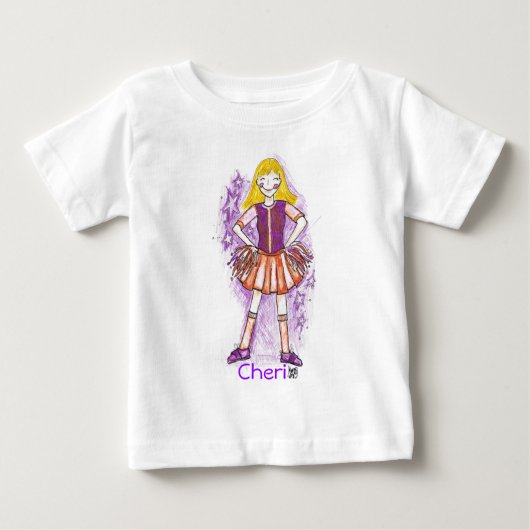 未来のアメリカのチアリーダー！ ベビーTシャツ (正面)