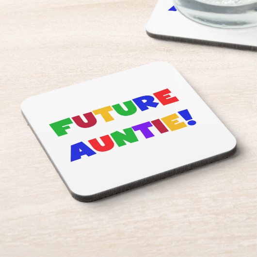 未来のアンタイプライマリーカラーTシャツとギフト コースター (左側)