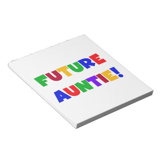 未来のアンタイプライマリーカラーTシャツとギフト ノートパッド (アングル)