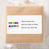 未来のアンタイプライマリーカラーTシャツとギフト ラベル (インサイチュ)