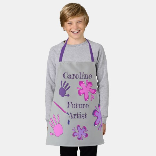 未来のアーティストのエプロン エプロン (着用した状態)