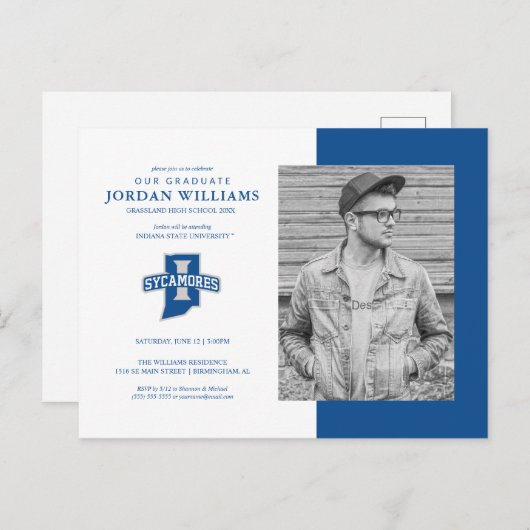 未来のインディアナ州卒業生 案内ポストカード (正面/裏面)
