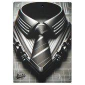 未来のエレガンス4Dネクタイ彼のためのクリップボード&パパ クリップボード (裏面)