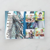 未来のエレガンス – 4Dネクタイ父のデイカード カード (内部)