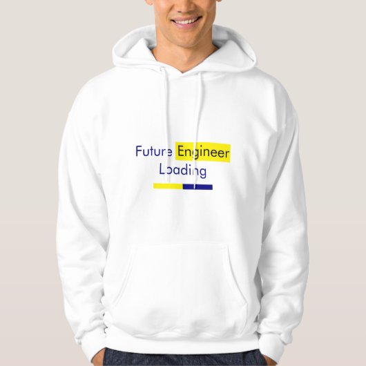 未来のエンジニアTシャツ パーカ (正面)