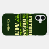 未来のカスタムモノグラムの電話ケース iPhoneケース (裏面横)