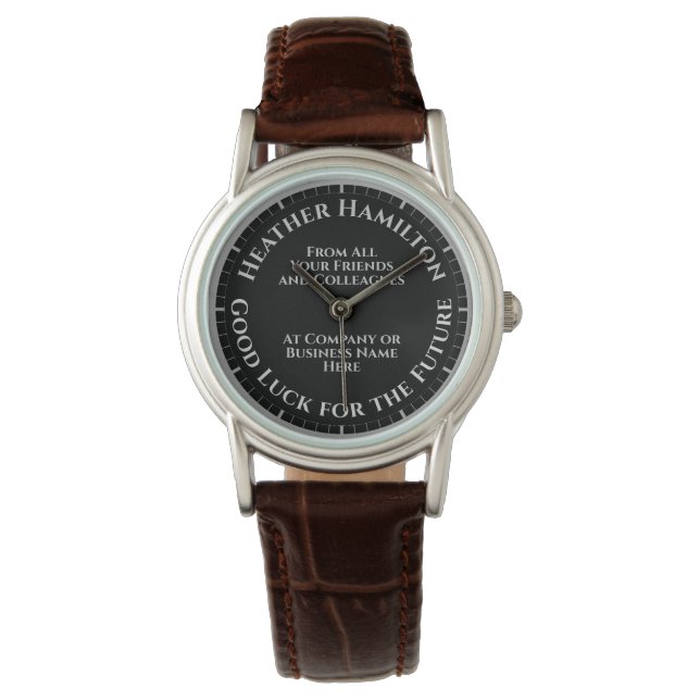 未来のギフト離れウォッチに幸運 腕時計 (正面)