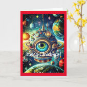 未来のクリスマス、5" x 7"折り畳みグリーティングカード カード (黄色い花)