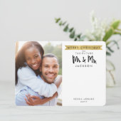 未来のクリスマス& Mrs.フォトカード シーズンカード (スタンド正面)