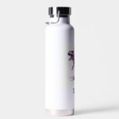 未来のグリッチTレックス恐竜と子供の名前 ウォーターボトル (右面)