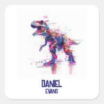 未来のグリッチTレックス恐竜と子供の名前