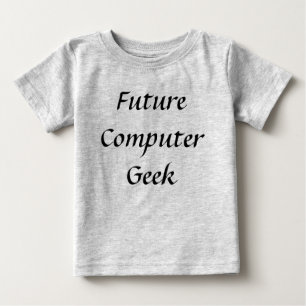 未来のコンピュータギークの幼児の子供科学のティー ベビーTシャツ