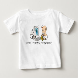未来のコンピュータ・プログラマーのTシャツおよびギフト ベビーTシャツ