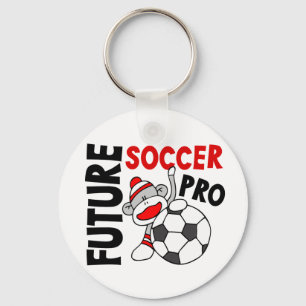 未来のサッカーのプロソックス猿 キーホルダー