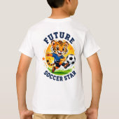 ⚽未来のサッカースター チャンピオン 🐯 Tシャツ (裏面)