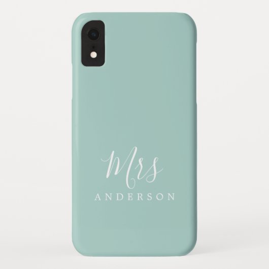 未来のスカイブルーシック脚本花嫁プレゼント Case-Mate iPhoneケース (裏面)