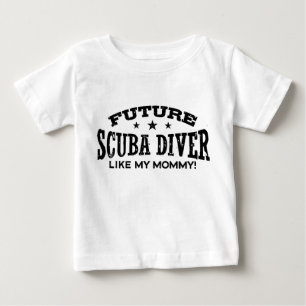 未来のスキューバダイバー ベビーTシャツ