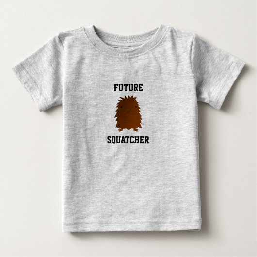 未来のスクアッチャーベビーbigfoot ベビーTシャツ (正面)