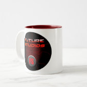 未来のスタジオのマグ ツートーンマグカップ (正面左)