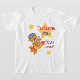 未来のスター卒業Tシャツ – 2025年Grad Rocket Tシャツ