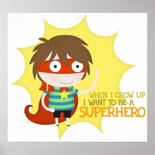 未来のスーパーヒーロー（大きなポスター） ポスター (正面)