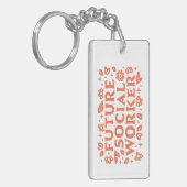 未来のソーシャルワーカーの女の子の美学 キーホルダー (正面左)