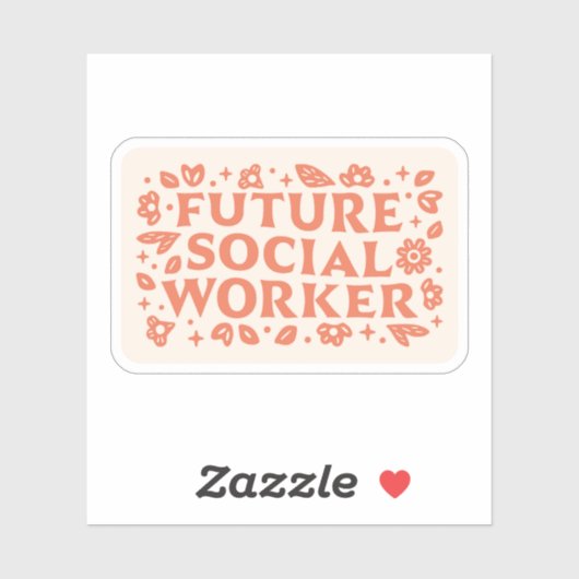 未来のソーシャルワーカーの女の子の美学 シール (シート)