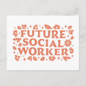 未来のソーシャルワーカーの女の子の美学 ポストカード (正面)