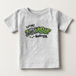 未来のゾンビのハンターのオーガニックな幼児クリーパー ベビーTシャツ