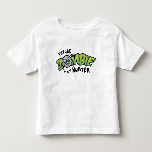 未来のゾンビのハンターの幼児のTシャツ トドラーTシャツ (正面)