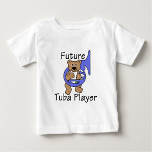 未来のチューバプレーヤー/ベア ベビーTシャツ