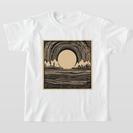 未来のテクノロジーが手がける都市ユートピア・コレクション» Tシャツ (レイダウン)