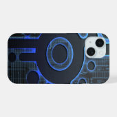 未来のテクノロジー iPhone 15ケース (裏面横)