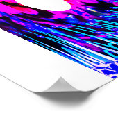 未来のデジタルアートへのウィンドウ ポスター (角)